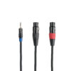 Dây Cáp Âm Thanh NMC-AUDIO NMC-C26F6F (1 đầu 3.5mm stereo đực ra 2 đầu XLR cái)
